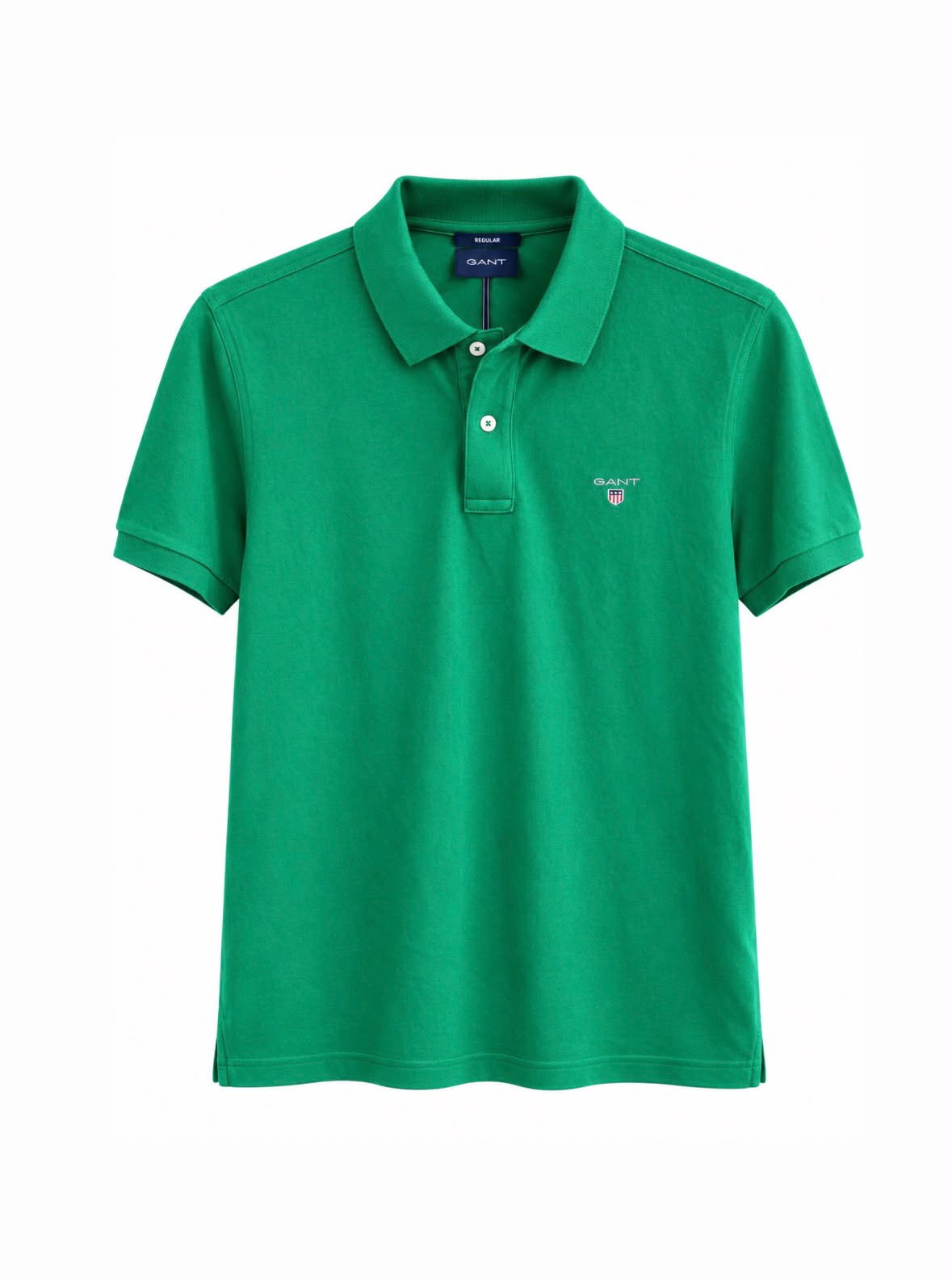 GANT Regular Fit Cotton Piqué Polo Shirt – Green